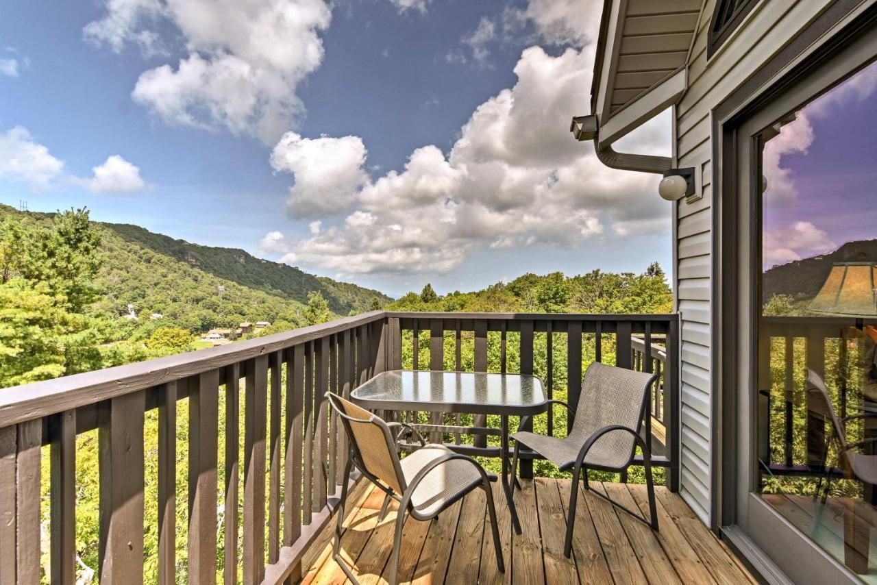 Beech Mountain Condo With Balcony, Walk To Resort! 외부 사진