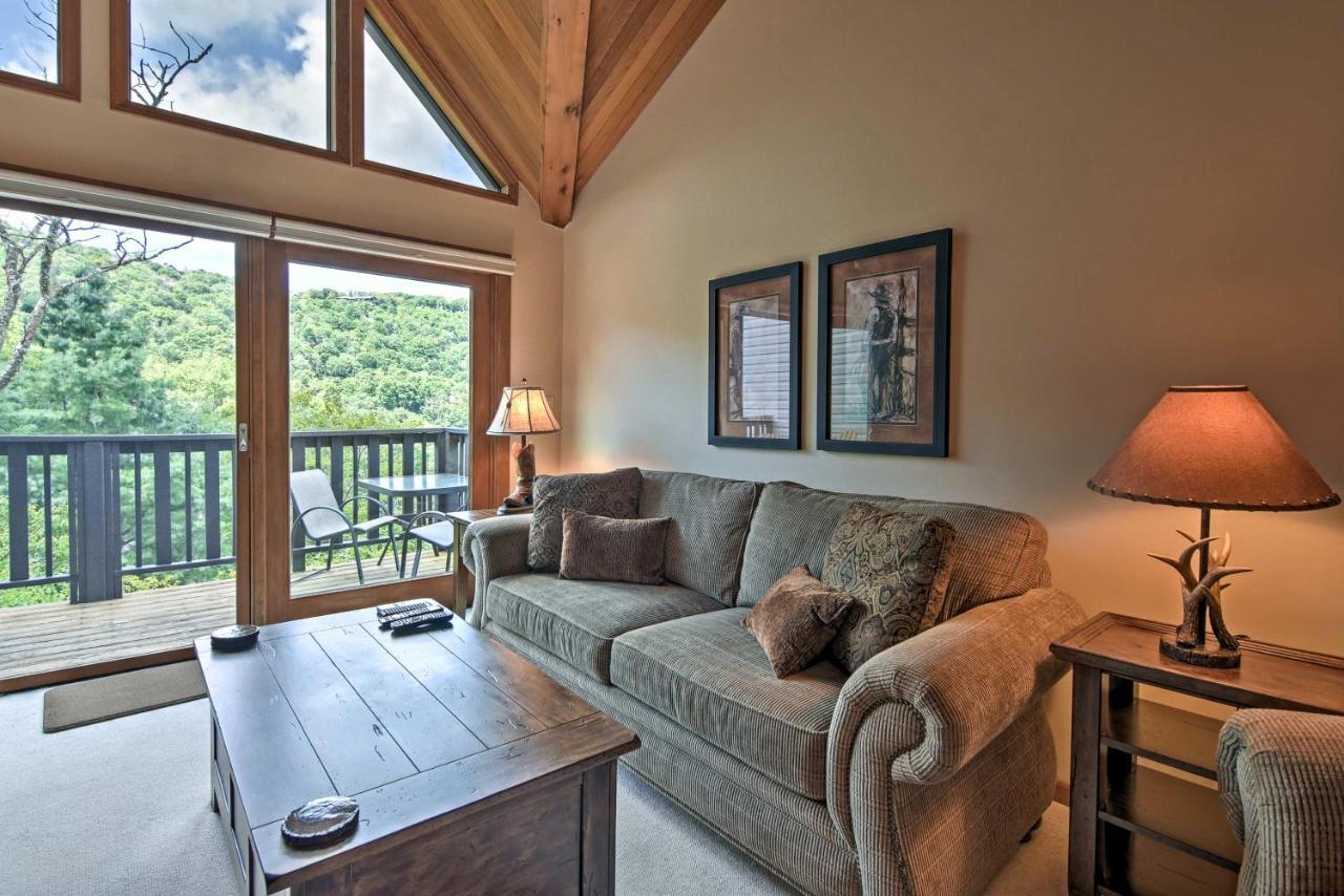 Beech Mountain Condo With Balcony, Walk To Resort! 외부 사진